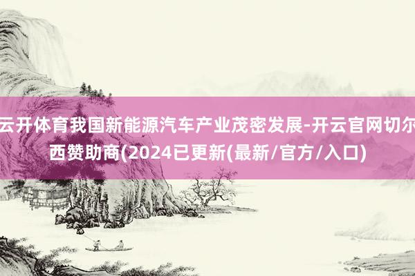 云开体育我国新能源汽车产业茂密发展-开云官网切尔西赞助商(2024已更新(最新/官方/入口)